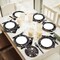 96 Pcs Halloween Party Paper Plates Napkins Supplies Set Spider Web Disposable Tableware Decorations Get Together Celebration Halloween Birthday Party Favors for 24 Guests